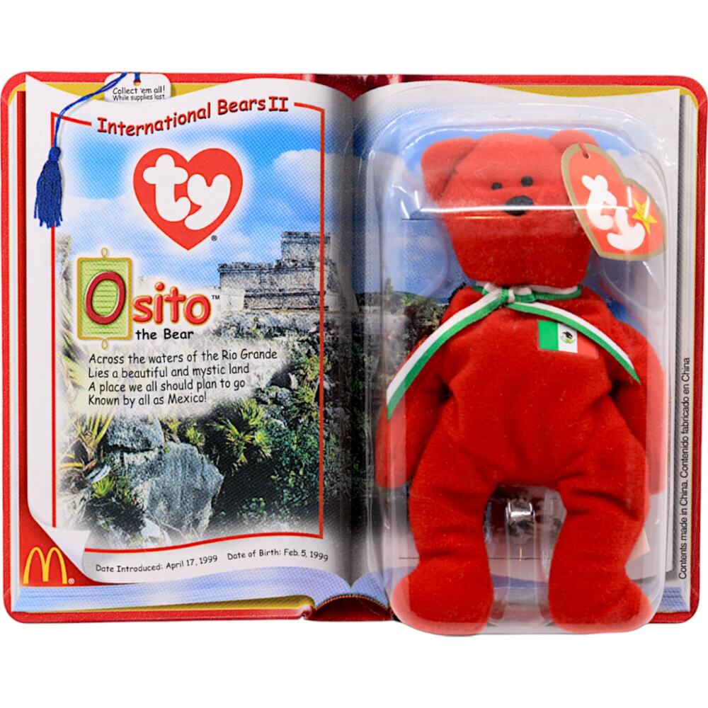 Teenie Beanie Babies 2000 - International Bears II - Osito the Bear Mexico